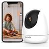 Tenda CP6 Telecamera Wi-Fi Interno, 3MP Baby Monitor, Wireless 360° Smart Wifi Pan/Tilt, Rilevamento del Movimento, Visione Notturna, Audio Bidirezionale, Animali rilevamento, 2K HD, Micro SD/Cloud