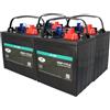 Akkuman.de Akkutechnik vom Fachmann Kit batteria 24 V, 4 x 6 V, 225 Ah, adatto per piattaforme di lavoro