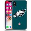 Head Case Designs Licenza Ufficiale NFL Semplice Philadelphia Eagles Logo Custodia Cover Dura per Parte Posteriore Compatibile con Apple iPhone X/iPhone XS