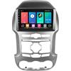 Pandahat Android 15 Autoradio 2 Din 9 Pollici per Ford Ranger 3 2011-2015 con Navi Carplay Android Auto WiFi Bluetooth FM/RDS SWC(4core (2G+32G))