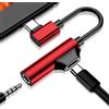 Generico Adattatore Jack Per Auricolari USB C | Adattatore Per Cuffie E Caricatore Da USB C A 3,5 Mm, Ádattatore Da ÚSB Ç Ad Audio, Àdattatore Cavo ÙSB Tipo Ć Ṕer La Maggior Parte Degli Smartphone ÛSB Č