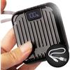 PowerLynx Mini batteria esterna compatibile con iPhone e Android - 10000 mAh - 22,5 W - Power Bank con indicatore di ricarica - Caricabatterie di emergenza universale compatto e leggero con 2 cavi integrati di