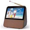 HassoKon TV digitale portatile DVB-T2, 1080P HD Mini TV DAB+, DSP, lettore multimediale USB per roulotte, auto e campeggio, cucina, camera da letto, viaggi, cucina