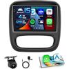 Inefala 4+128G Autoradio per Renault Trafic 3 2014-2021/Opel Vivaro B 2014-2019 Android 15 mit 9'' In-Cell Schermo Soporta Wireless Carplay und Android Auto Mirror Link Radio FM/RDS GPS WIFI Bluetooth
