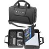 Gersker Custodia da Trasporto con PS5/Slim/Pro Digitale e Disco, Capacità Maggiore Borsa PS5 con Tracolla Rimovibile, Borsa da Viaggio Protettiva può PS5 Console, Controller, PS Portal, Dischi, Nero