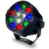 Audibax Montana 36 Mini - Faretto LED Disco - Faretto Professionale Mobile - Dotato di 12 Luci LED RGBW da 3W - Configurazione Colore Personalizzata da Display - Connessione DMX 6 Canali