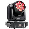 Ibiza - E-WASH100 - Faretto ZOOM + WASH con 7 LED RGBW 4-EN-1 multicolore - 14/16 canali DMX - Vassoio rotante - Effetto WASH - Festa, spettacolo, evento