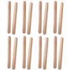 Fiacvrs Tree2018 - Clave classiche in legno, strumento musicale a percussione, bacchette ritmiche in legno duro naturale lunghe 20 cm, migliori delle bacchette da batteria, per adulti e bambini, 8 coppie