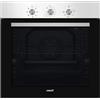 Cata Forno multifunzione MES 8007 X con 7 funzioni. Porta panoramica Full Glass. Illuminazione per interni. Larghezza 60 cm. Capacità 80 l, finitura in acciaio inox e vetro nero.