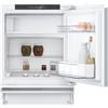 Neff KU2222FD0, N 50, frigorifero compatto sottopiano con congelatore, 82 x 60 cm, capacità totale totale: 110 l, 35 dB, cerniera piatta, capacità utile frigorifero: 93 l, capacità utile congelatore