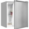 Exquisit® Frigorifero Mini colore inoxlook, 40 litri, altezza 51 cm, 2 porte, tecnologia No Frost, illuminazione LED, maniglia integrata, classe E, ideale per stanze, uffici