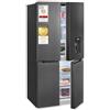 Exquisit Frigorifero multi-porta MD430-100-WS-200E inoxlook-az | Volume 432 L | Multi Door frigorifero NoFrost | Distributore di acqua | Cross Door frigorifero congelatore