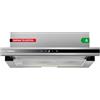 Corbero Corberó MAKALU640X Cappa Telescopica Inox&Nero, 60 cm, Portata 400 m3/h, Potenza 65 W, 3 velocità, Filtro alluminio 3 strati, Filtro Carbon, Efficienza Energetica A