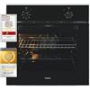 Exquisit Forno da incasso EBE255-U-020, nero, classe di efficienza energetica A, capacità di cottura 59,0 l, convezione, forno da incasso 60 cm