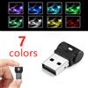 NONE Mini USB LED Car Light Auto Interior Atmosphere Light lampada decorativa illuminazione di emergenza PC Auto luce colorata accessorio per Auto