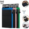 DIENQI Porta carte di credito Rfid da uomo sottile sottile mini portafogli minimalisti porta carte di credito in metallo di lusso per uomo Carteras Choice