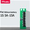 Minerals BMS 1S 3.2v 3.7v Li ion LiFePo4 5A 10A 15A per lampione solare scheda di protezione a scarica di carica per batterie al litio PCM