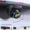 srnubi AHD 1920x1080P CVBS Visione notturna 12V IP68 Impermeabile 170 ° Telecamera posteriore per auto di backup per veicoli Full HD con obiettivo dorato Fisheye