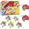 LDCX Pokemon trottola palla giocattolo action figure originale Pikachu Charmander Squirtle Mew Eevee box giroscopico spin battaglia gioco poke bambino
