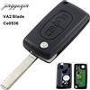 Jingyuqin 2 Pulsante VA2 Chiave Dell'automobile Per Citroen C2 C3 C4 PICASSO Allarme Remoto Flip Auto Chiave Fob 433 MHz ID 46 PCF7961 ASK Ce0536