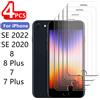 BSNOVT 4/3/2/1 pezzi per iPhone SE 2022 vetro iPhone SE 2022 2020 7 8 Plus vetro 9H HD copertura trasparente protezione schermo iPhone SE 2022 vetro
