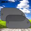 SEAMETAL 2 pezzi copertura parasole per finestrino auto protezione solare protezione UV auto anteriore posteriore tenda per finestra nera accessori per auto estivi