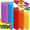 NONE 150-10 pezzi Etichette per cavi autoadesive Etichette per cavi impermeabili colorate Etichette Gestione dei cavi per etichette per cavi domestici Resistenti allo strappo
