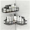 NONE Forniture per il bagno Mensola a muro galleggiante Carrello portaoggetti in metallo Carrello per bagno Tenda da doccia Organizzatori per riporre la cucina Cassettiera