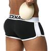 JOCKMAIL Tronchi da uomo incorporati finti culo fianchi sollevatore pantaloncini boxer biancheria intima imbottita mutande traspiranti con imbottiture rimovibili