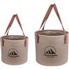 NONE Secchio pieghevole portatile da esterno, picnic, secchio da pesca, campeggio, verdure e frutta piene d'acqua (verde forestale, 10L,5L)