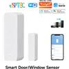 NONE Tuya WiFi Smart Door Sensor Rilevatori di porte aperte e chiuse Sistema di allarme di protezione di sicurezza domestica intelligente Controllo APP Smart Life