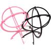 Yajukai 1 pz supporto per parrucca cappello di plastica display supporti per testa parrucca 17x36 cm supporto per manichino supporto per parrucca pieghevole portatile strumenti per esposizione di capelli rosa