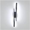 Riserva Lampada da parete per interni a LED, lampade da parete lineari 24W Luce calda 3000K, Lampada da parete moderna bianca per soggiorno