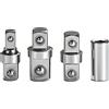 DUTRIEUX Set di 4 adattatori per prese | Convertitore di dimensioni dell'azionamento da 1/4", 3/8", 1/2" con teste a doppia estremità | Compatibilità punta esagonale SAE e metrica