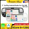Podofo CarPlay Android Radio Per Fiat 500 2007-2015 Sistema Intelligente Per Auto 2din GPS Ricevitore Stereo FM RDS Auto Radio unità principale