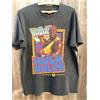 NONE Camicia ristampata retrò Hollywood Hogan grigio antracite Stile unisex Hip-hop Girocollo a maniche corte Abbigliamento casual da esterno