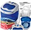 Adler Lavatrice turistica con funzione di rotazione, capacità 3kg, 400W, basso consumo d'acqua e energetico, dimensioni compatte.