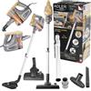 Adler Aspirapolvere verticale con ponticello da 800 W, alta potenza, filtro lavabile, accessori inclusi, portata di lavoro 7 m, compatto e leggero.