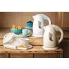Adler Bollitore elettrico da 1 litro, beige, 850 W, design moderno, sicuro, senza BPA, include filtro calcio, 360 ° Base rotante