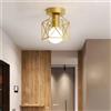 NONE Plafoniera a LED Lampadario rotondo E27 Mini lampada da soffitto Illuminazione per interni per cucina Camera da letto Soggiorno Bagno