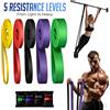 DUTRIEUX Banda Elastica di Resistenza a 7 Livelli per Allenamento di Agilità, Attrezzatura da Palestra, Accessori per Yoga e Pilates, Elastico in Gomma per Palestra Domestica