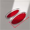 FIAT Emblema Auto 145mm, Logo Decorativo per Griglia Anteriore e Cofano Posteriore per Ford