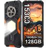 Cubot [Spedizione dalla Francia] CUBOT KingKong Power 5 Smartphone Robusto Android 15, 15300mAh, 6.88", 16GB RAM (6+10), 128GB ROM, Luce da Campeggio