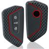 NONE Nuovo Stile per VW Golf 8 Mk8 GTI GTD R ID3 ID4 2020 Custodia Decorativa in Silicone per Chiavi Auto Portachiavi Cover Trim Accessori Auto