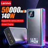 Lenovo 500000mAh 140W Ultra Capacity Power Bank Super Fast Charging Portable Battery Charger For IPhone For Samsung 2026