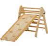 AIYAPLAY Iyaplay 3 in 1 Triangolare Rampicante per Bambini, Rampa Bifacciale per Arrampicata e Scivolo - Percorso Trampolino per Bambini, Area D