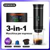 DENOKIN Macchina per Caffè in Capsule 3-in-1 DENOKIN, Macchina per Espresso Portatile con Display Digitale per Auto, Casa e Campeggio