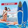 Feath-R-Lite Tavola da surf verticale FunWater 335 * 84 * 15 cm con sedile rimovibile, tavola da paddle gonfiabile pieghevole, tavola da paddle antiscivolo e set completo di accessori