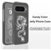 NONE Custodia Dragon God per Google Pixel 10 9 8 8A 7 7A Pro XL 4G 5G, Cover Colorata Effetto Caramella