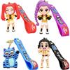 Hasbro 4 Portachiavi Rumi Zoey Mira, Portachiavi con Personaggi Anime, Ciondoli in PVC per Zaino, Accessori, Regalo per Feste, Portachiavi llaveros